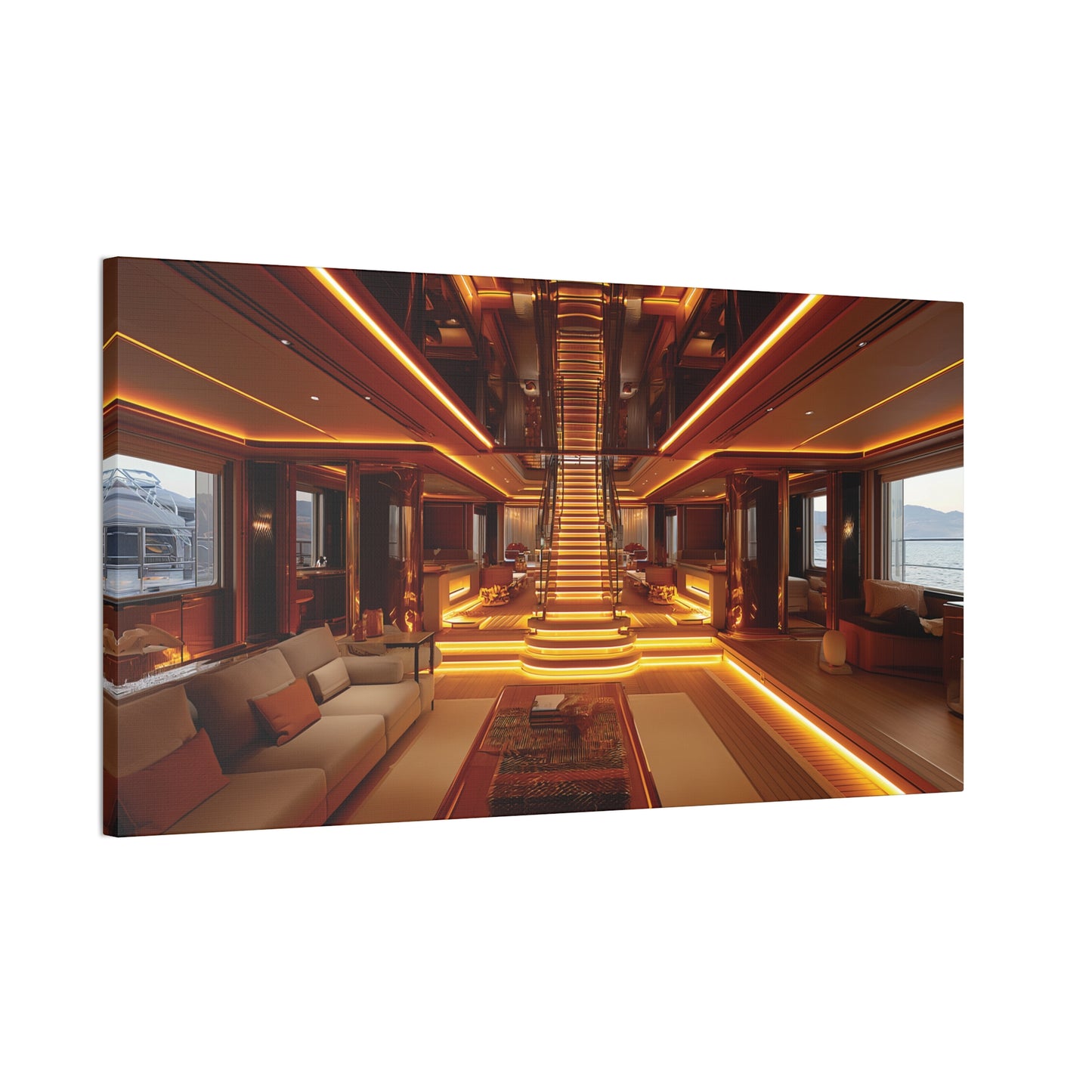 Mega-Yacht Dreams 6 Canvas Stretched, 0.75"