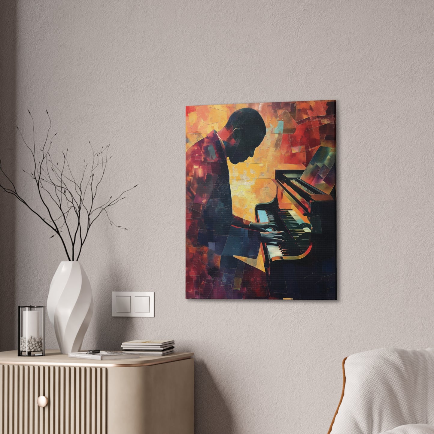 Piano 1 Canvas Stretched, 0.75"
