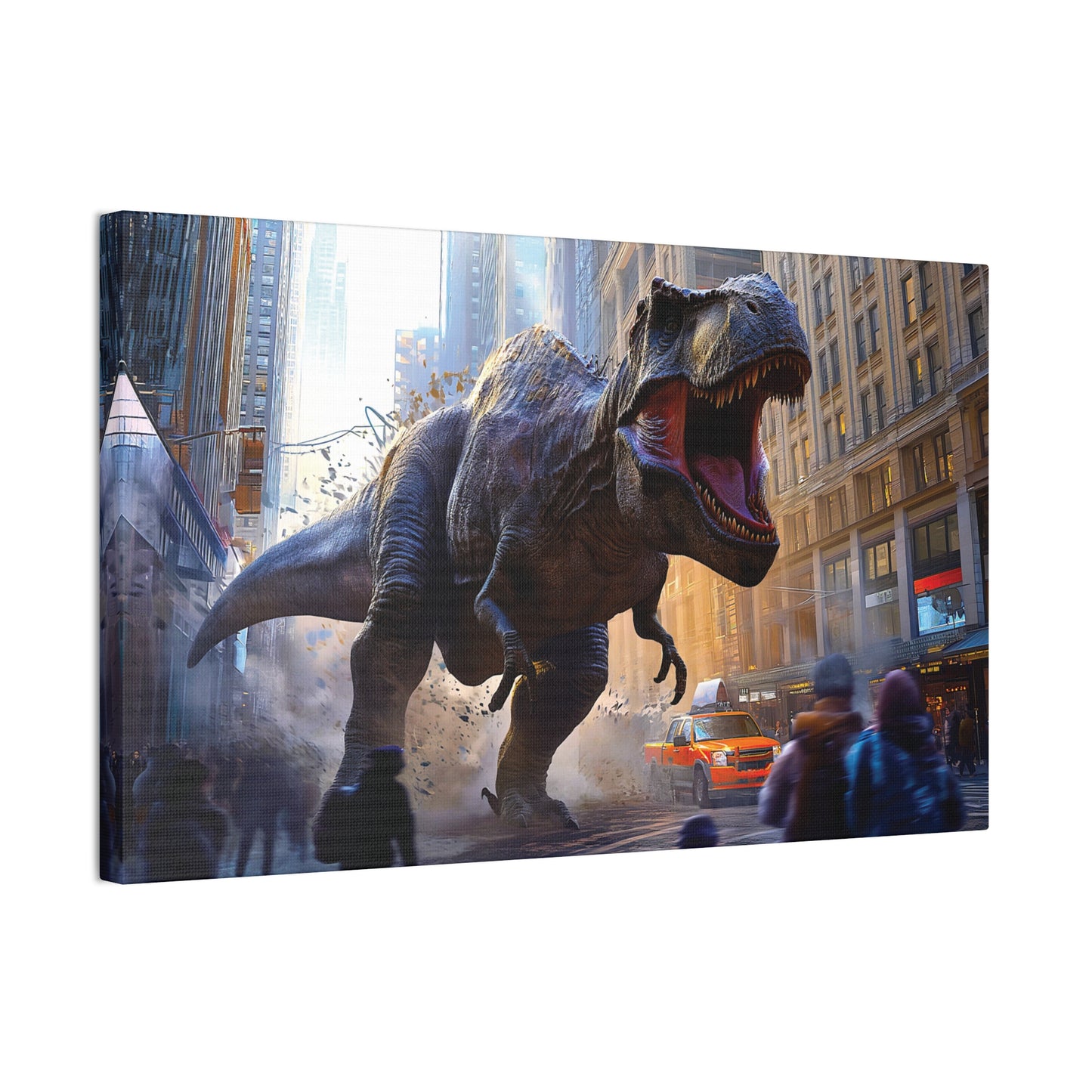 T-Rex Terror 5 Canvas Stretched, 0.75"