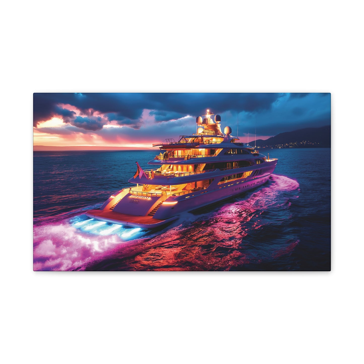 Mega-Yacht Dreams 3 Canvas Stretched, 0.75"