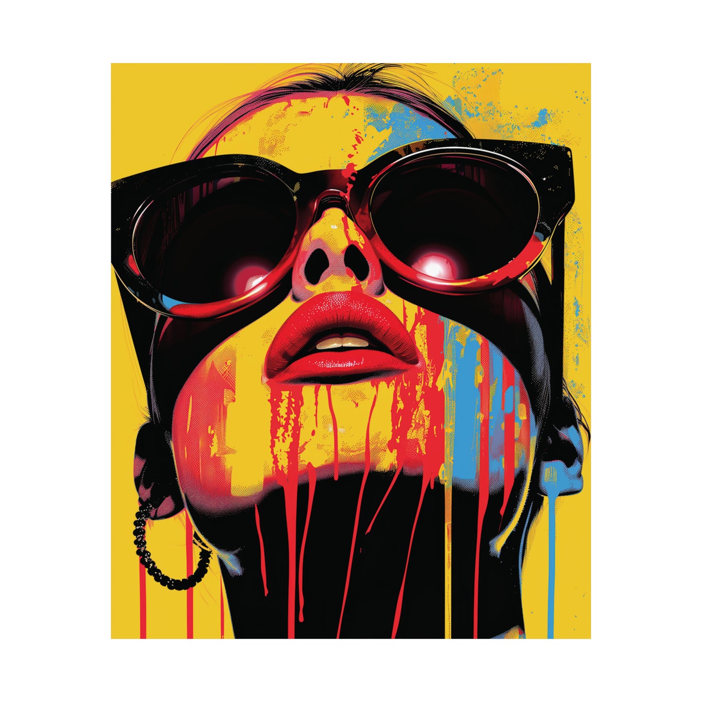 Melting Woman 1 Matte Vertical Posters