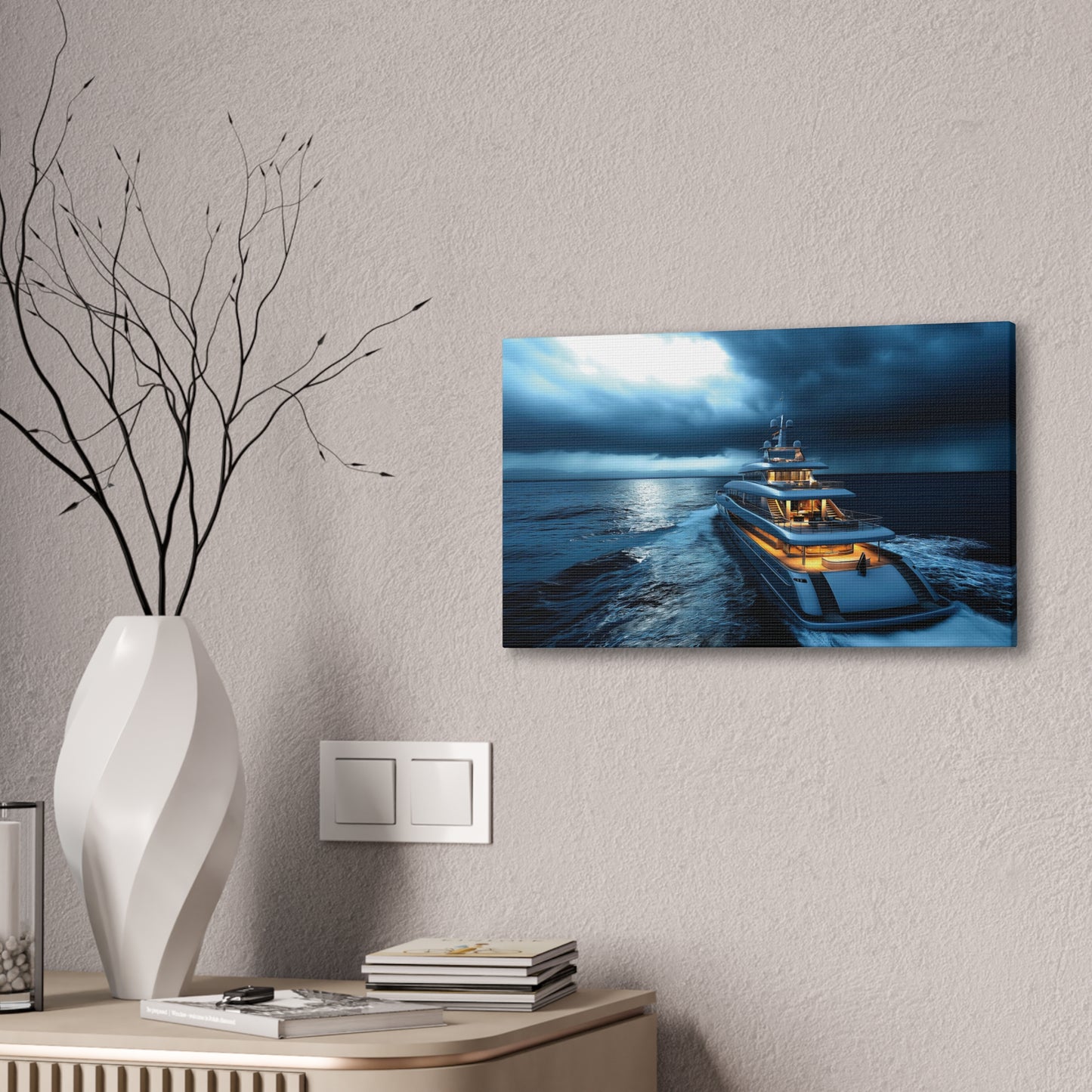 Mega-Yacht Dreams 2 Canvas Stretched, 0.75"