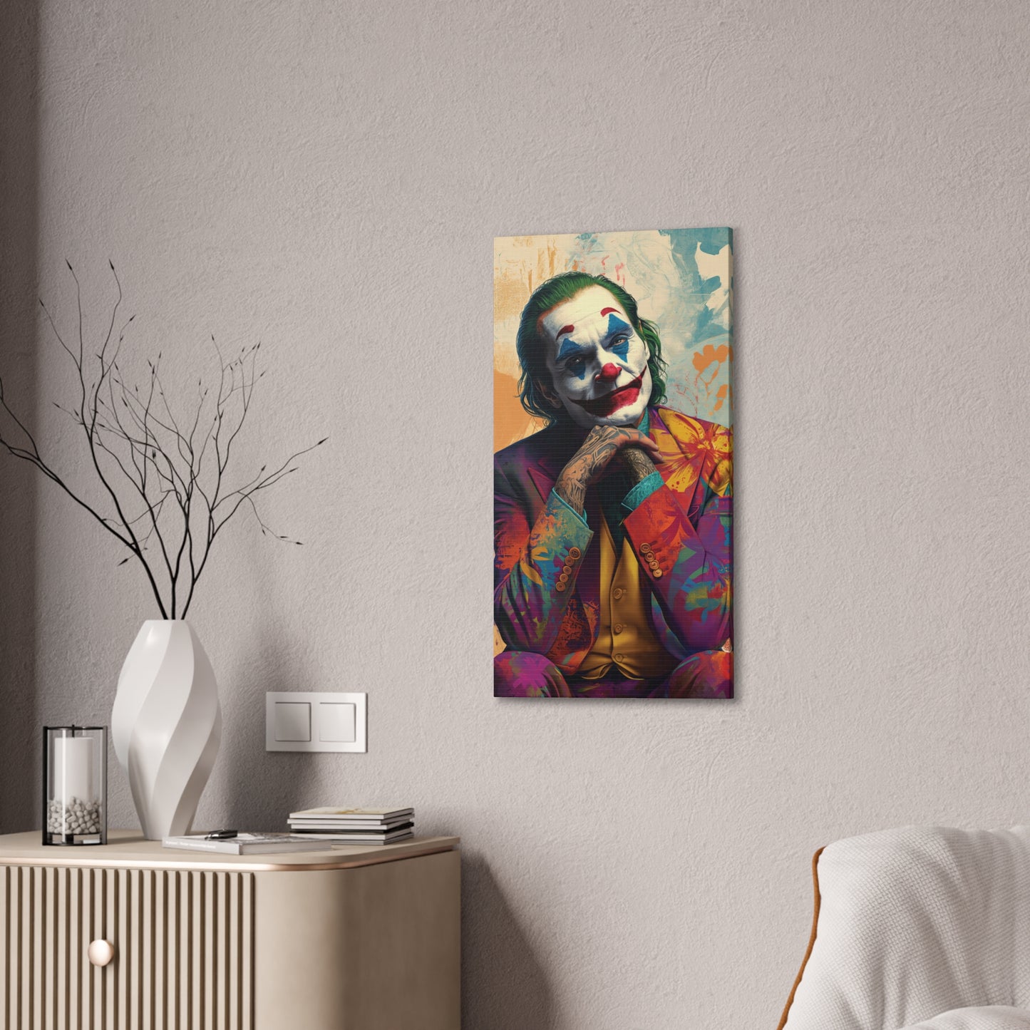 Joker 4 Canvas Stretched, 0.75"