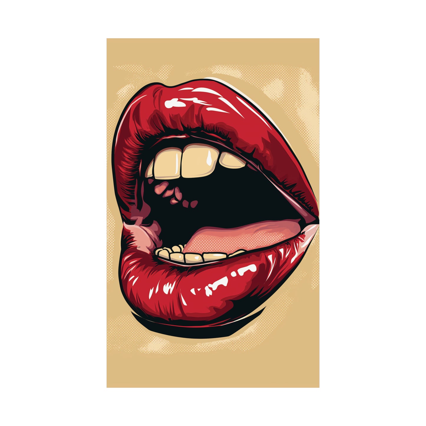 Lips 1 Matte Vertical Posters