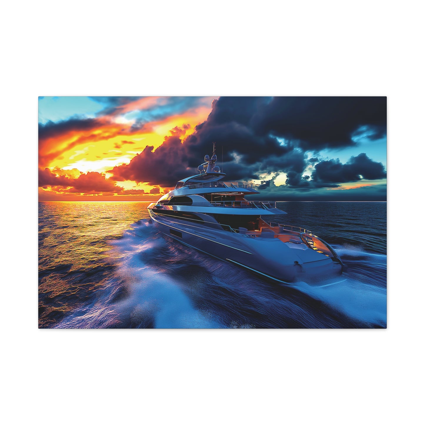 Mega-Yacht Dreams 1 Canvas Stretched, 0.75"