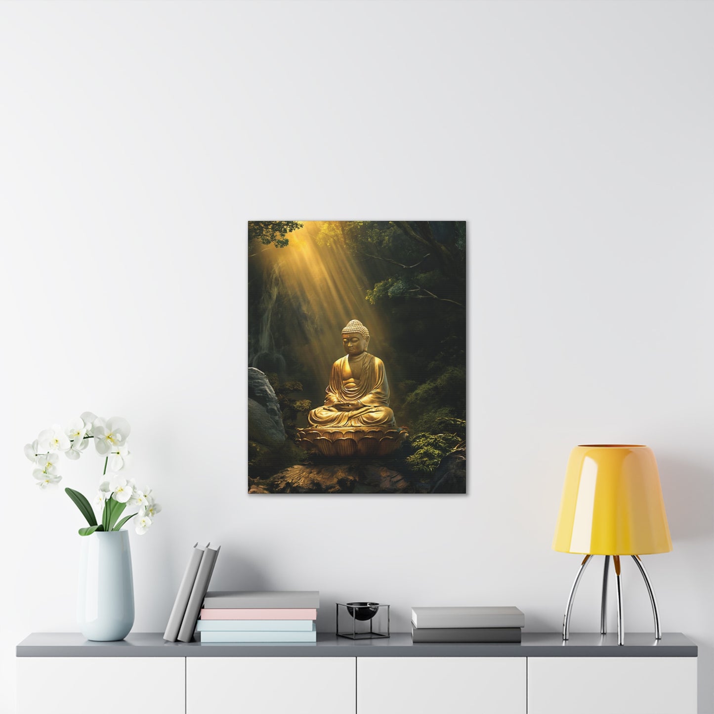 Buddha 3 Canvas Stretched, 0.75"