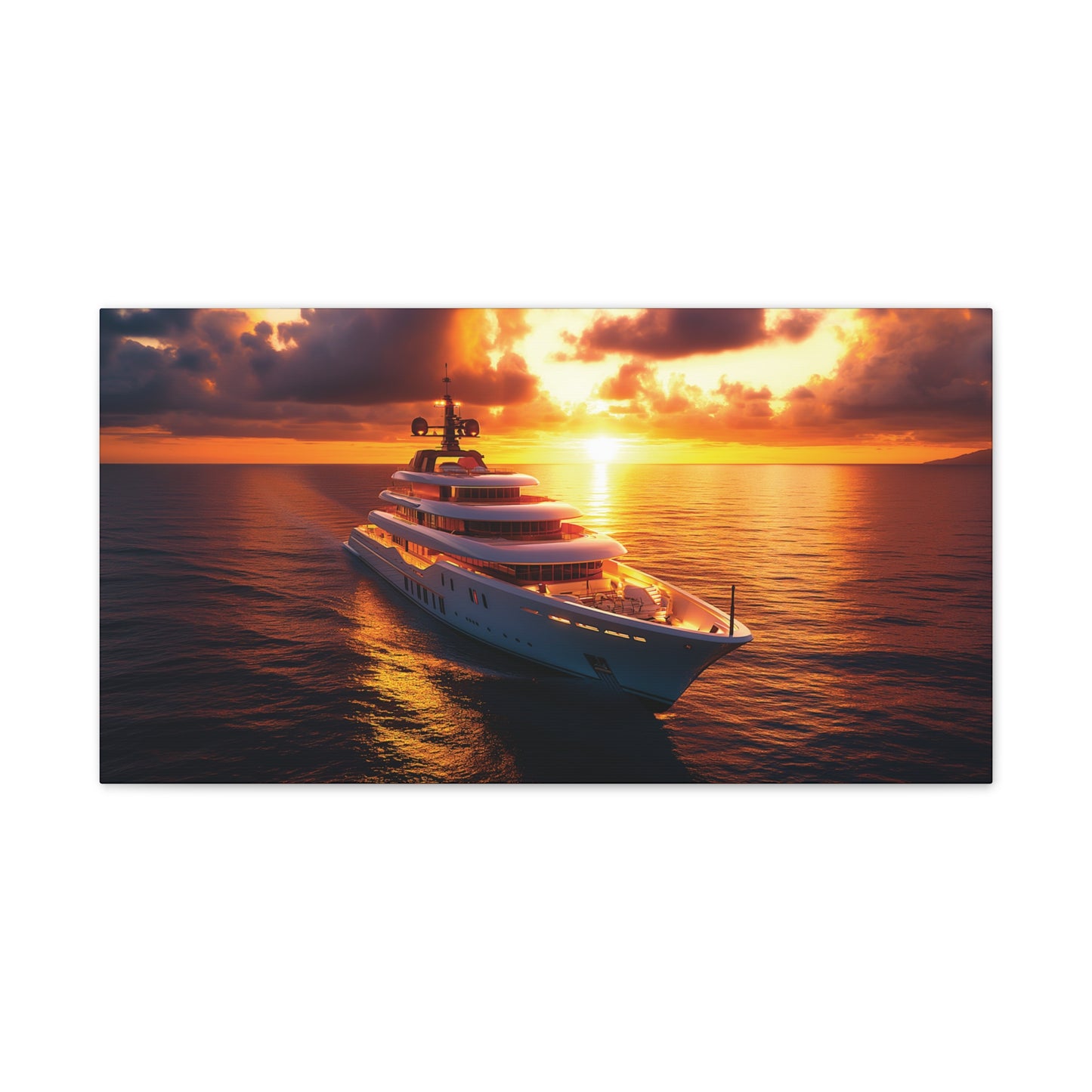 Mega-Yacht Dreams 4 Canvas Stretched, 0.75"