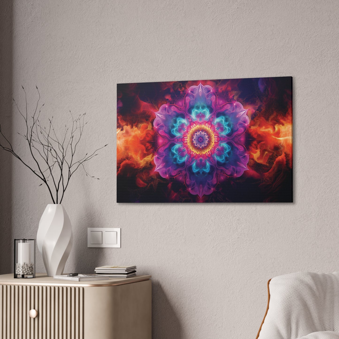 Deep Mandala 1 Canvas Stretched, 0.75"