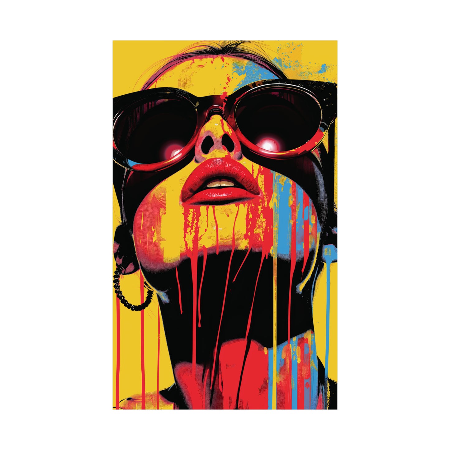 Melting Woman 1 Matte Vertical Posters
