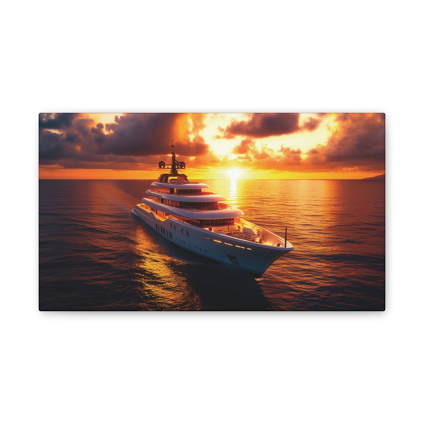 Mega-Yacht Dreams 4 Canvas Stretched, 0.75"