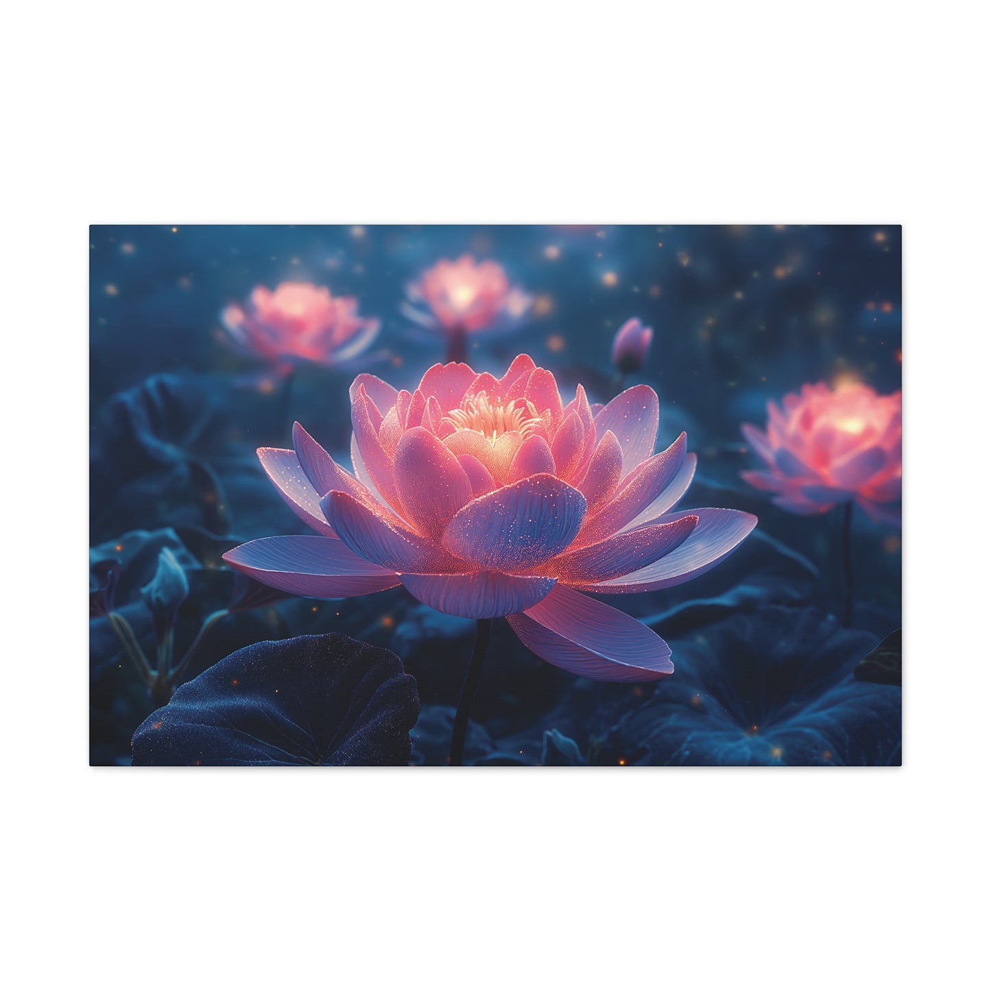 Lotus Flower 1 Canvas Stretched, 0.75"