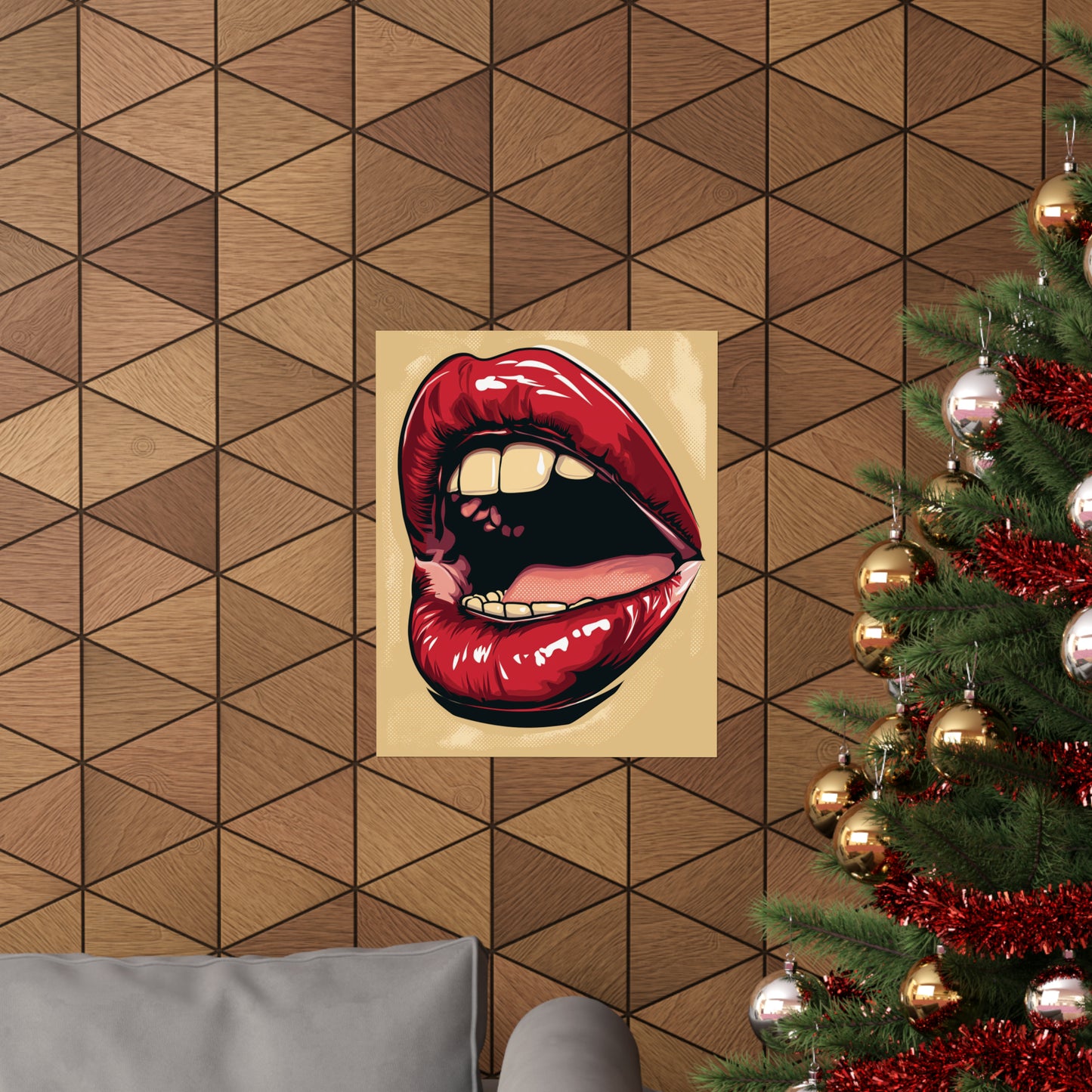 Lips 1 Matte Vertical Posters