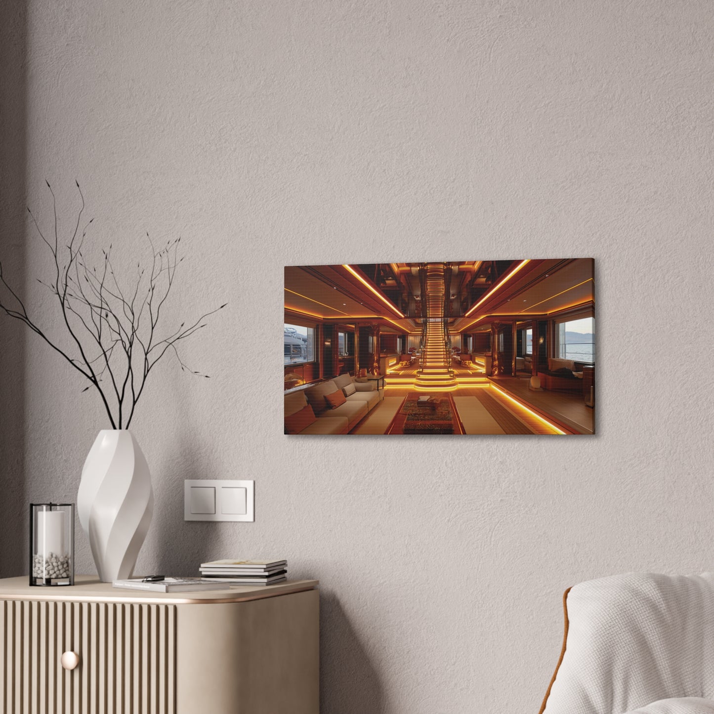 Mega-Yacht Dreams 6 Canvas Stretched, 0.75"