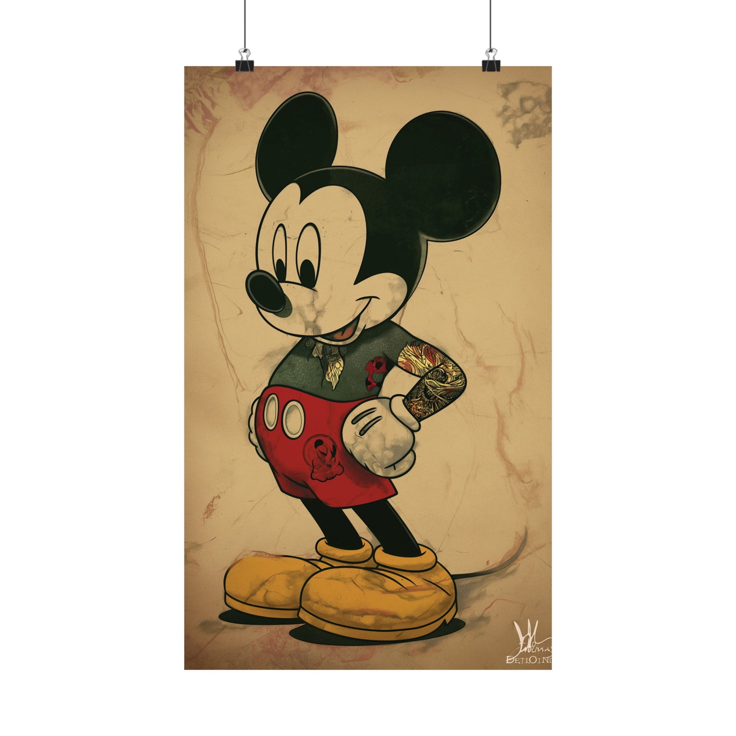Mick the Mouse 2 Matte Vertical Posters