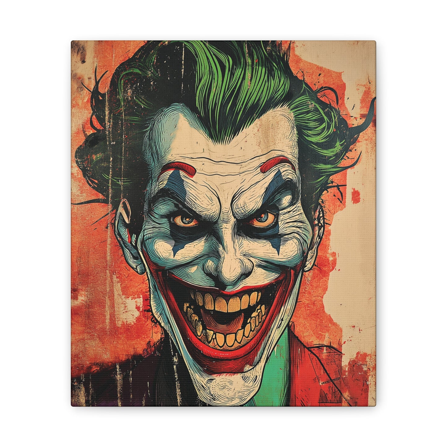 Joker 5 Canvas Stretched, 0.75"
