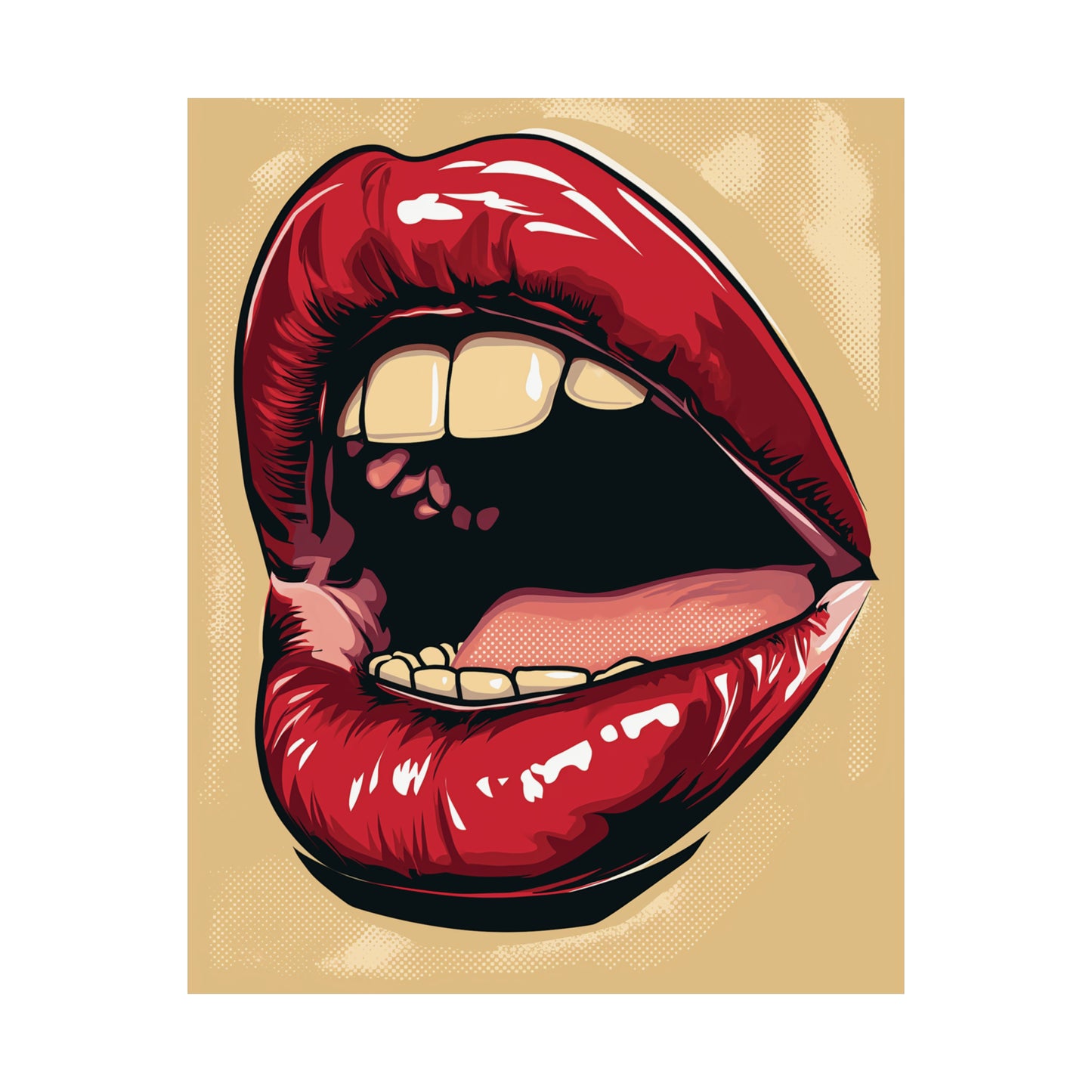 Lips 1 Matte Vertical Posters