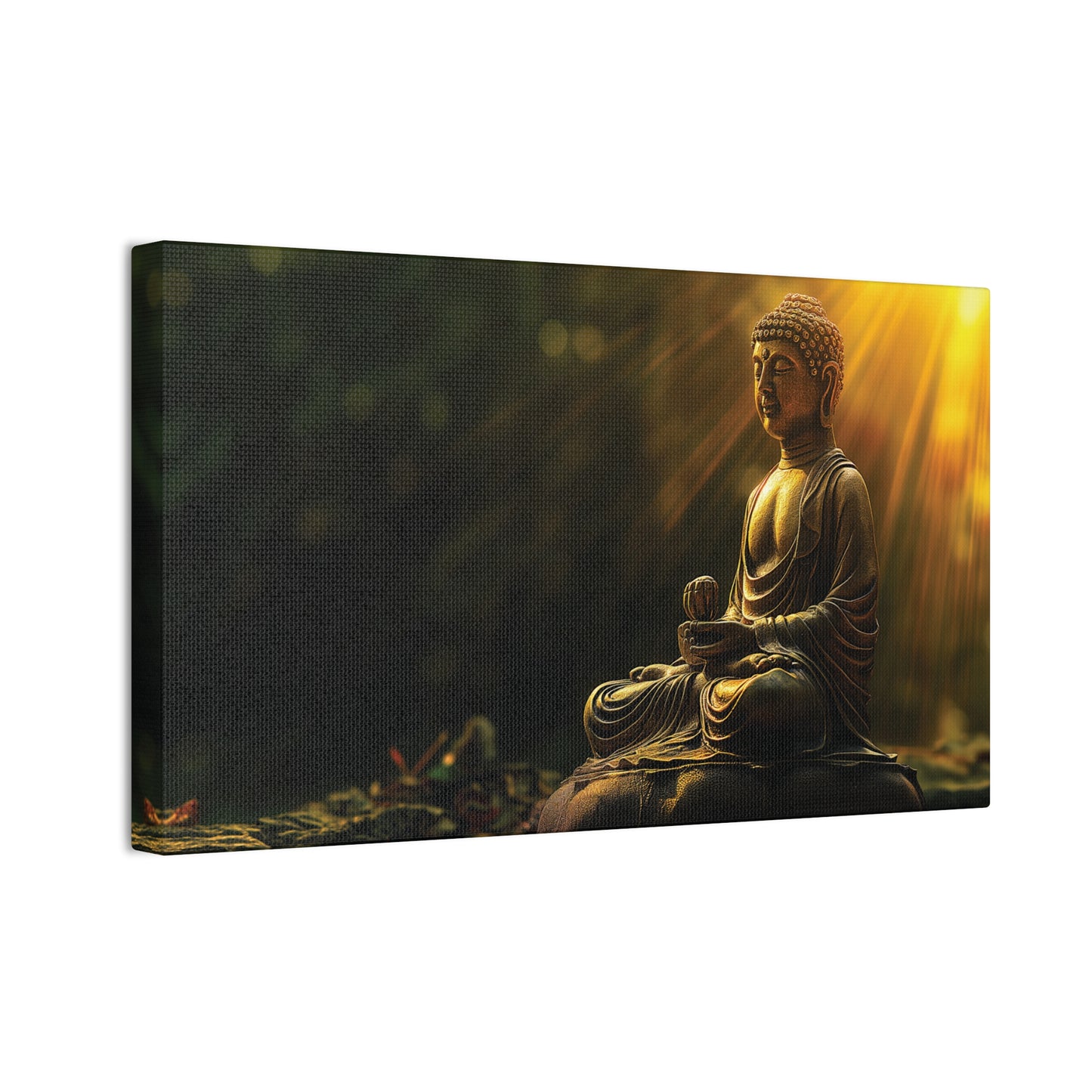Buddha Painting Print 29 Canvas Stretched, 0.75"