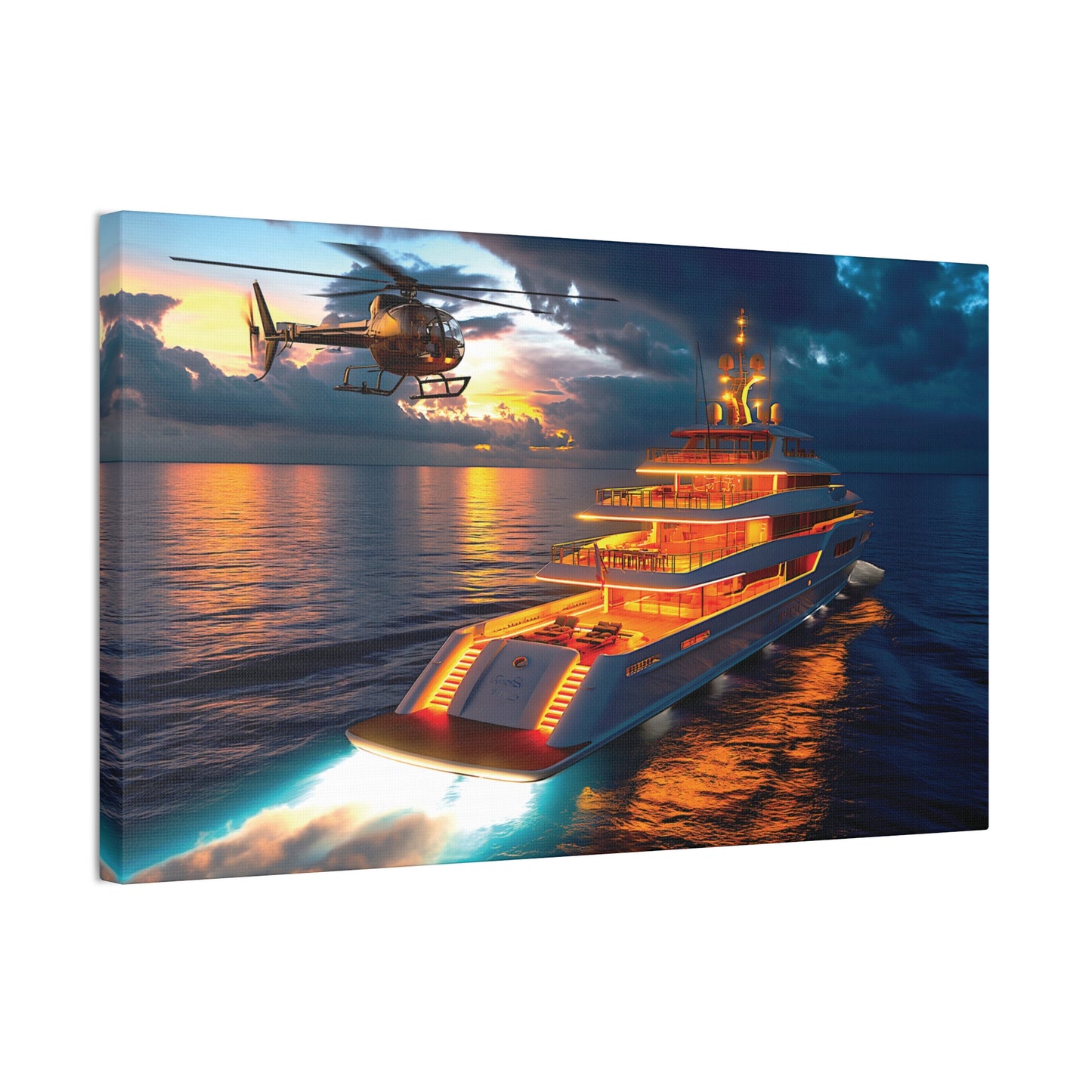 Mega-Yacht Dreams 5 Canvas Stretched, 0.75"
