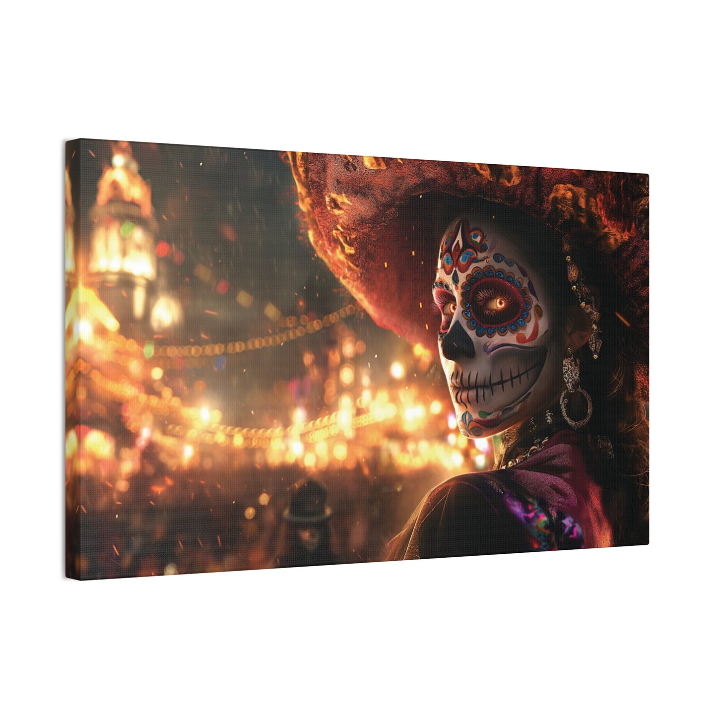 Day of the Dead 14 Canvas Stretched, 0.75"