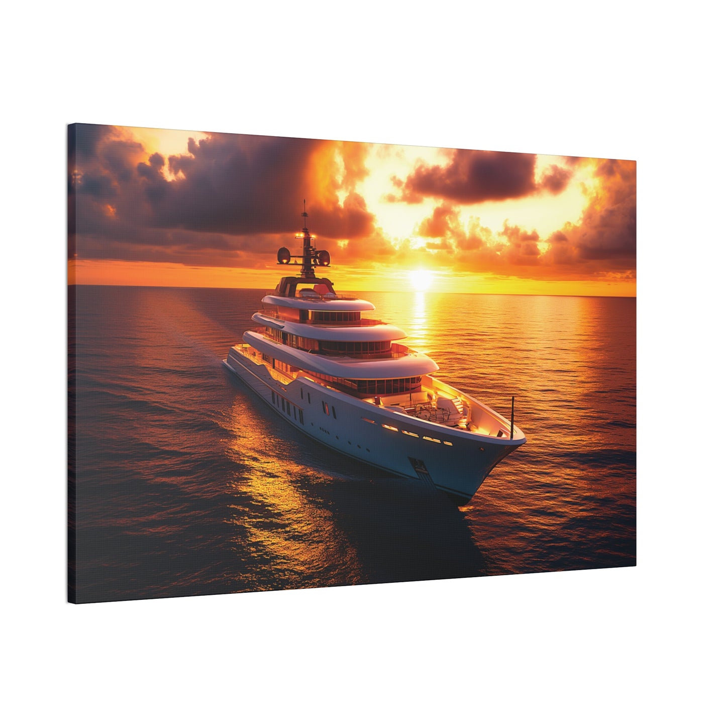 Mega-Yacht Dreams 4 Canvas Stretched, 0.75"
