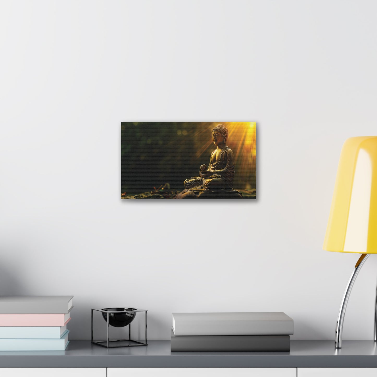 Buddha Painting Print 29 Canvas Stretched, 0.75"