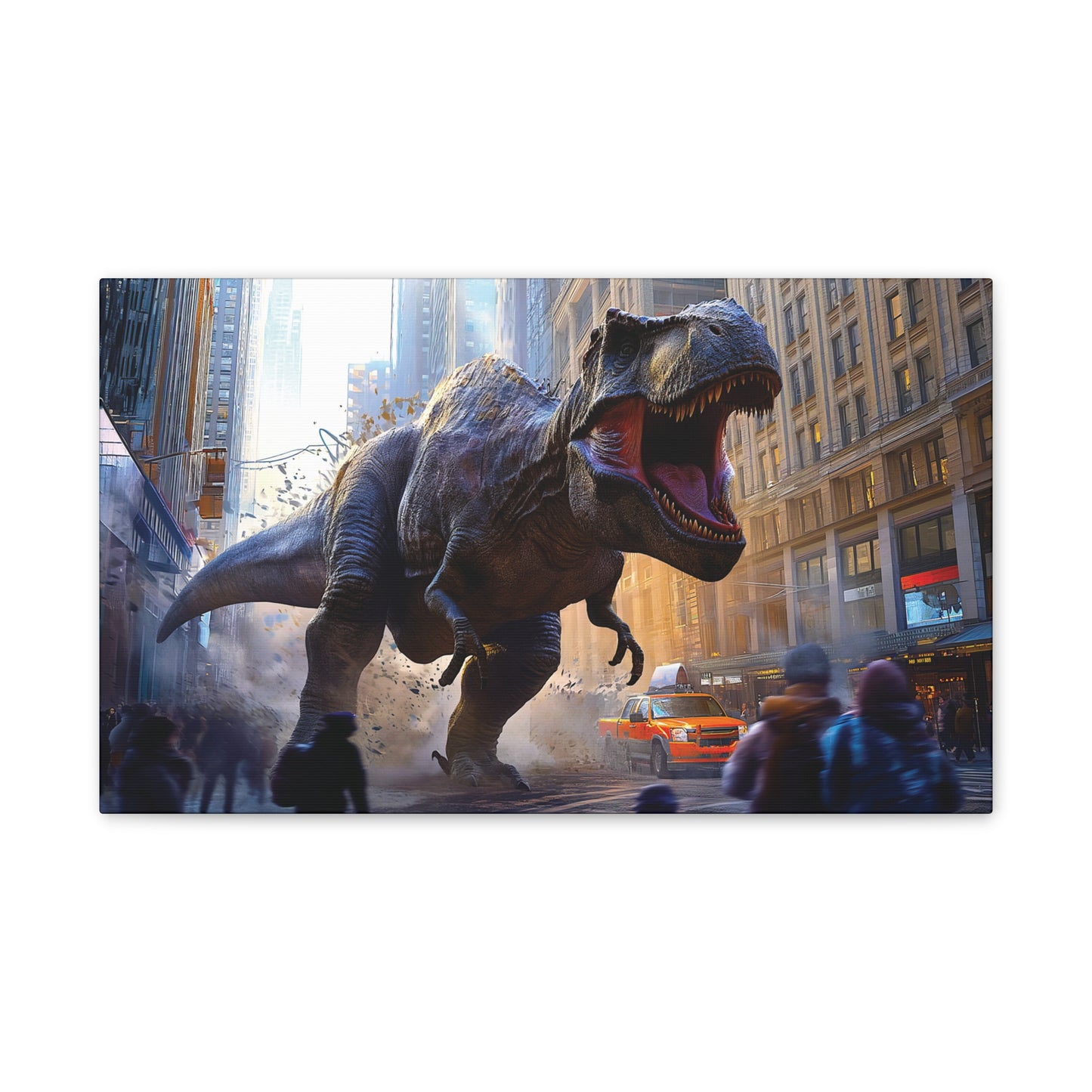 T-Rex Terror 5 Canvas Stretched, 0.75"
