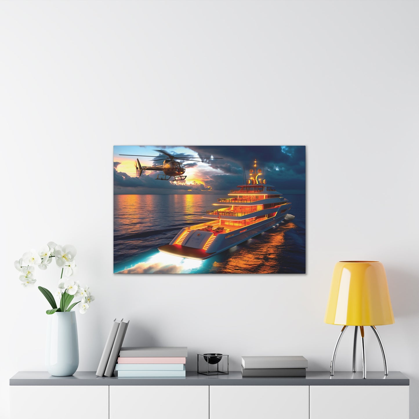 Mega-Yacht Dreams 5 Canvas Stretched, 0.75"