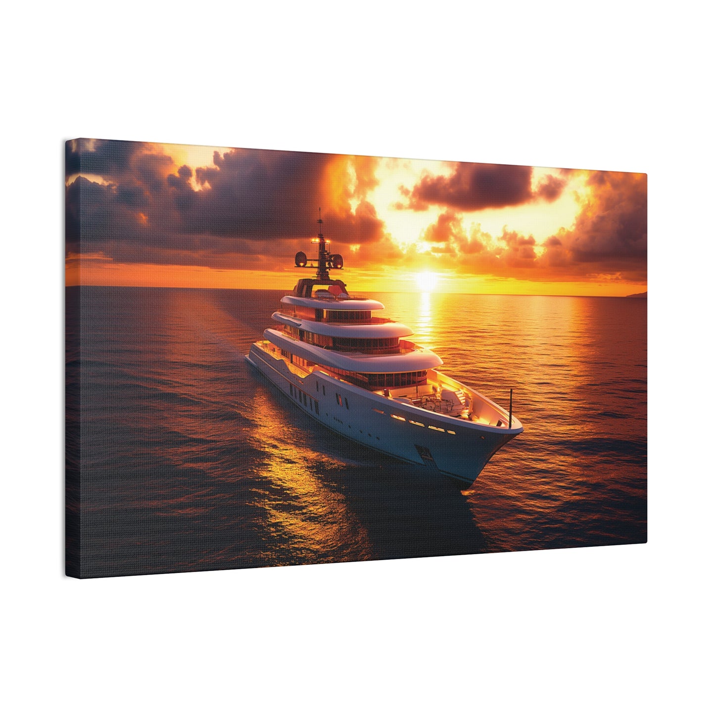 Mega-Yacht Dreams 4 Canvas Stretched, 0.75"