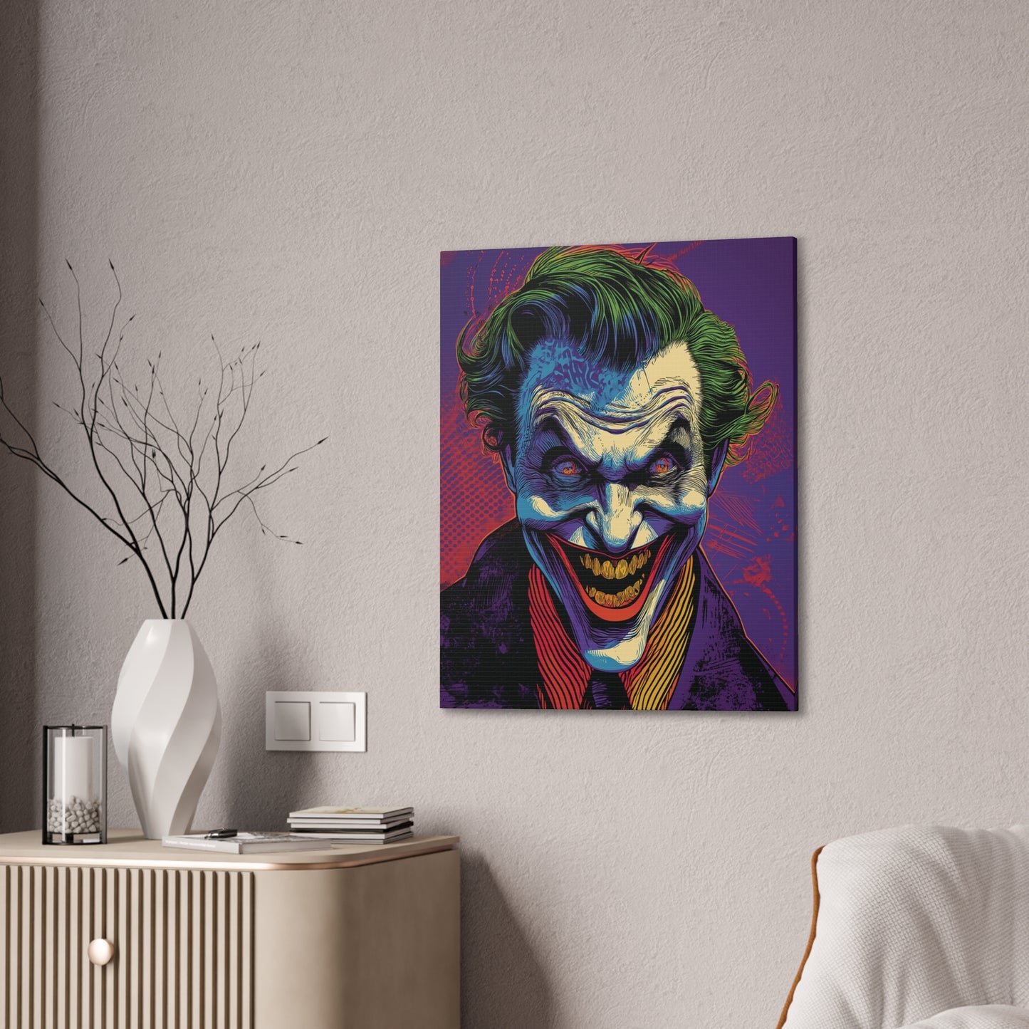 Joker 1 Canvas Stretched, 0.75"