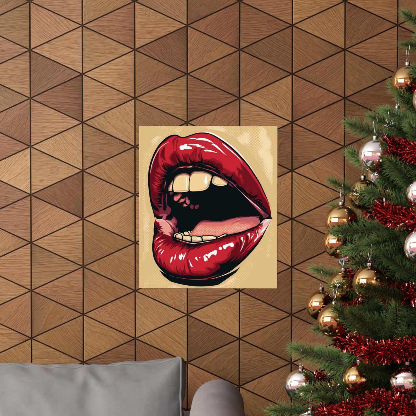 Lips 1 Matte Vertical Posters