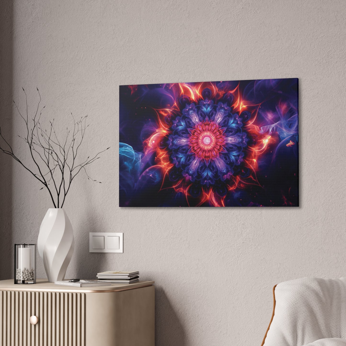 Deep Mandala 11 Canvas Stretched, 0.75"