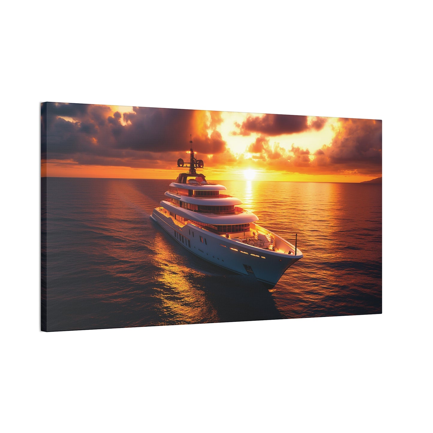 Mega-Yacht Dreams 4 Canvas Stretched, 0.75"