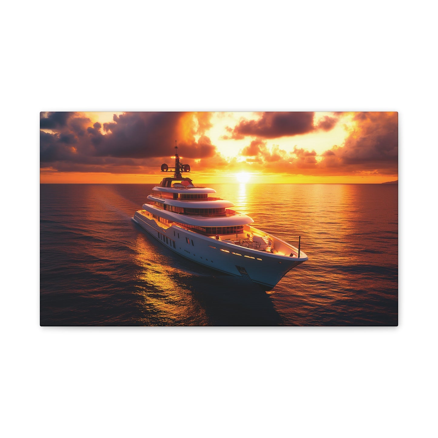 Mega-Yacht Dreams 4 Canvas Stretched, 0.75"