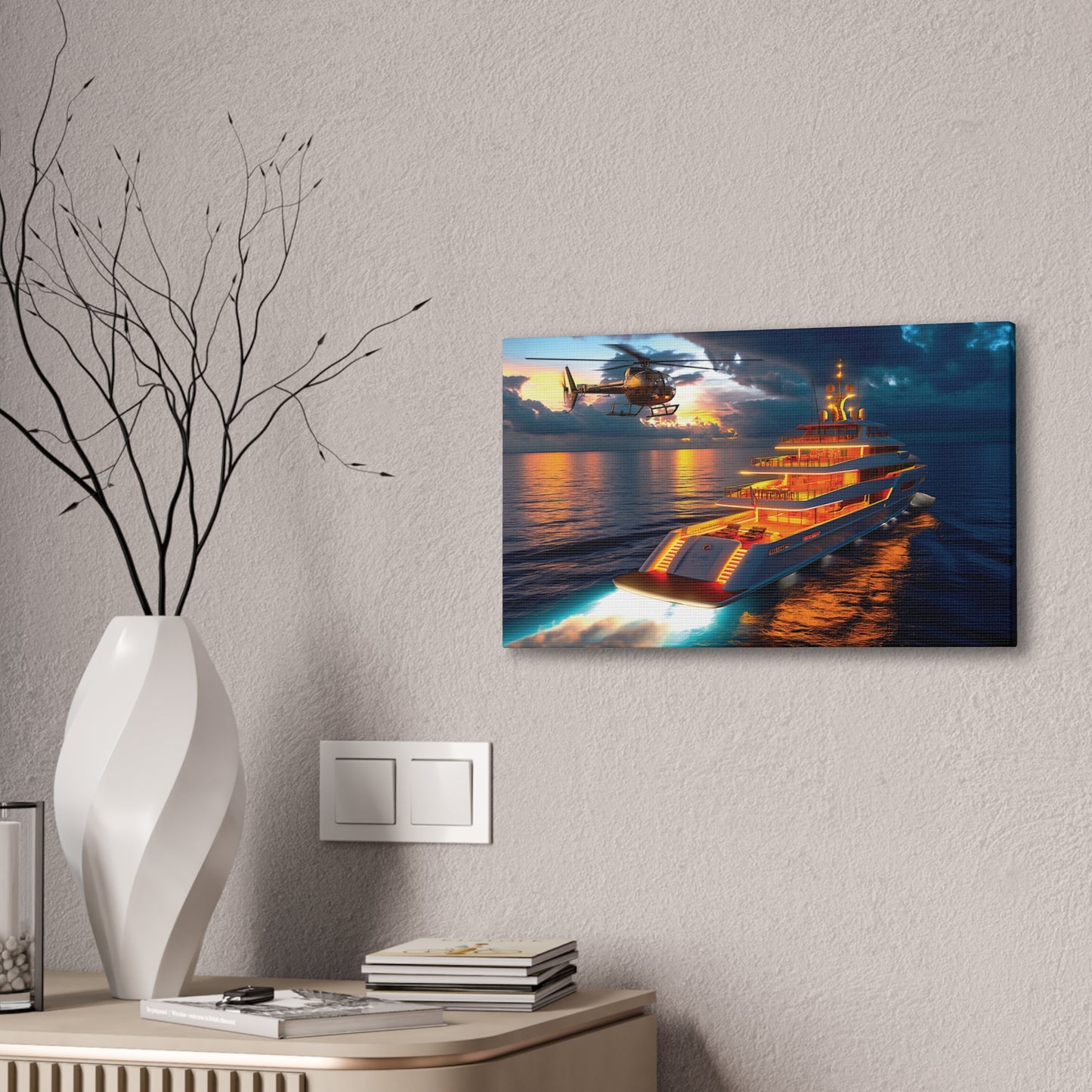 Mega-Yacht Dreams 5 Canvas Stretched, 0.75"