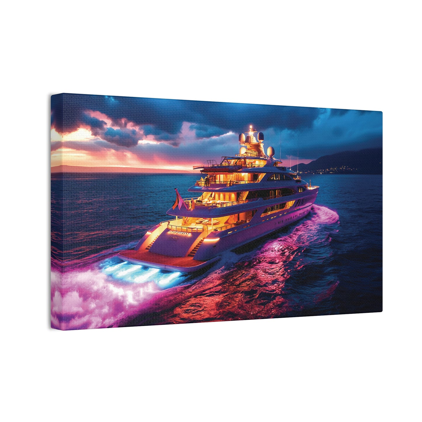 Mega-Yacht Dreams 3 Canvas Stretched, 0.75"