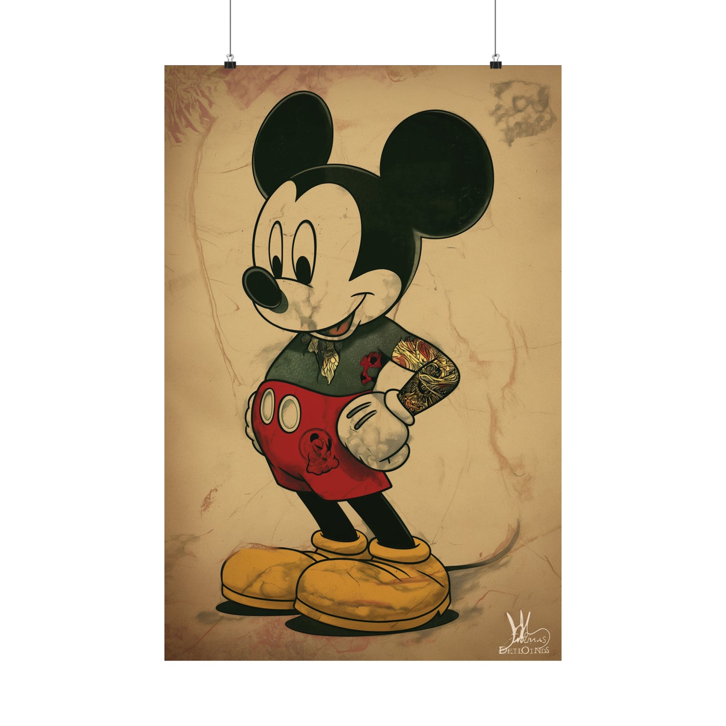 Mick the Mouse 2 Matte Vertical Posters