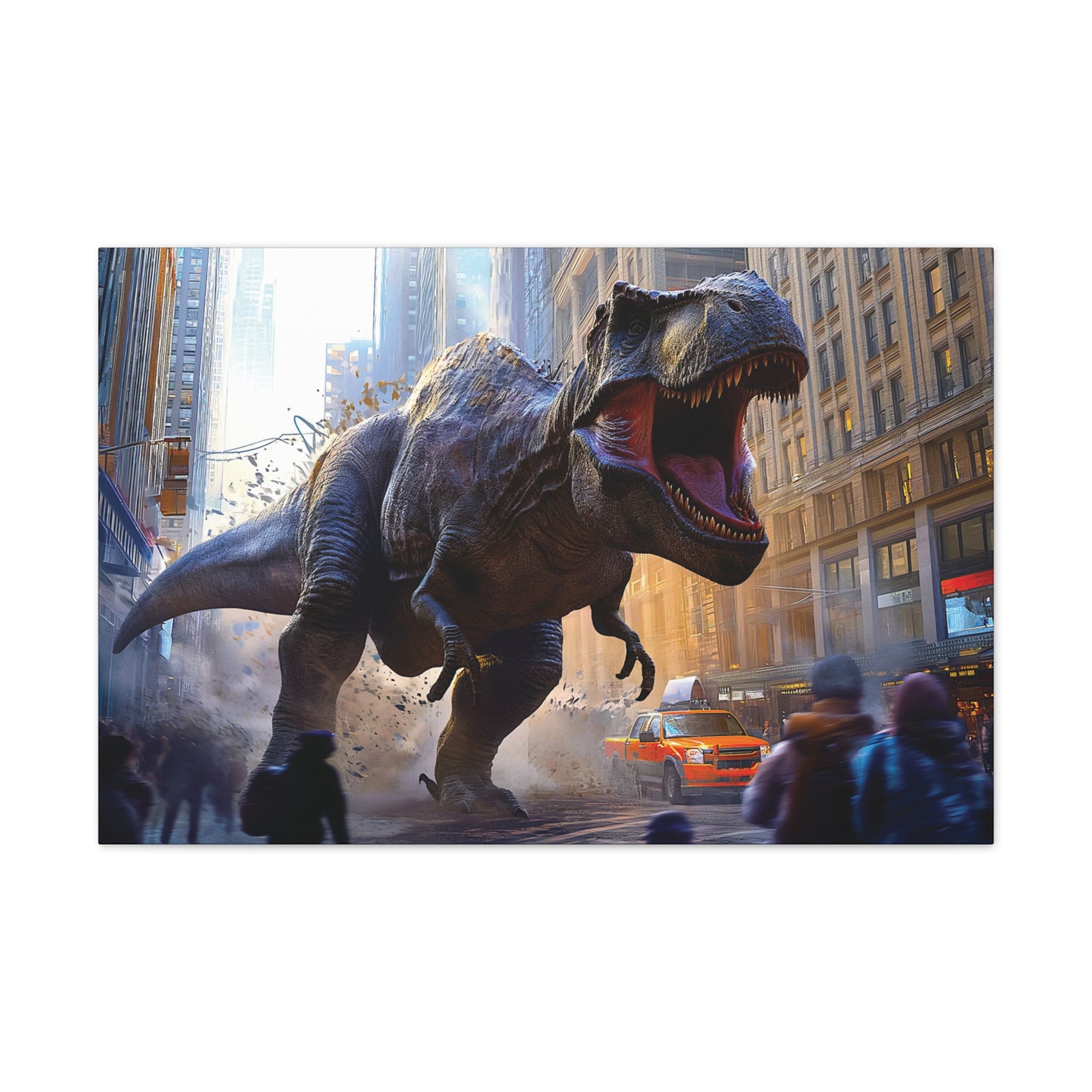 T-Rex Terror 5 Canvas Stretched, 0.75"