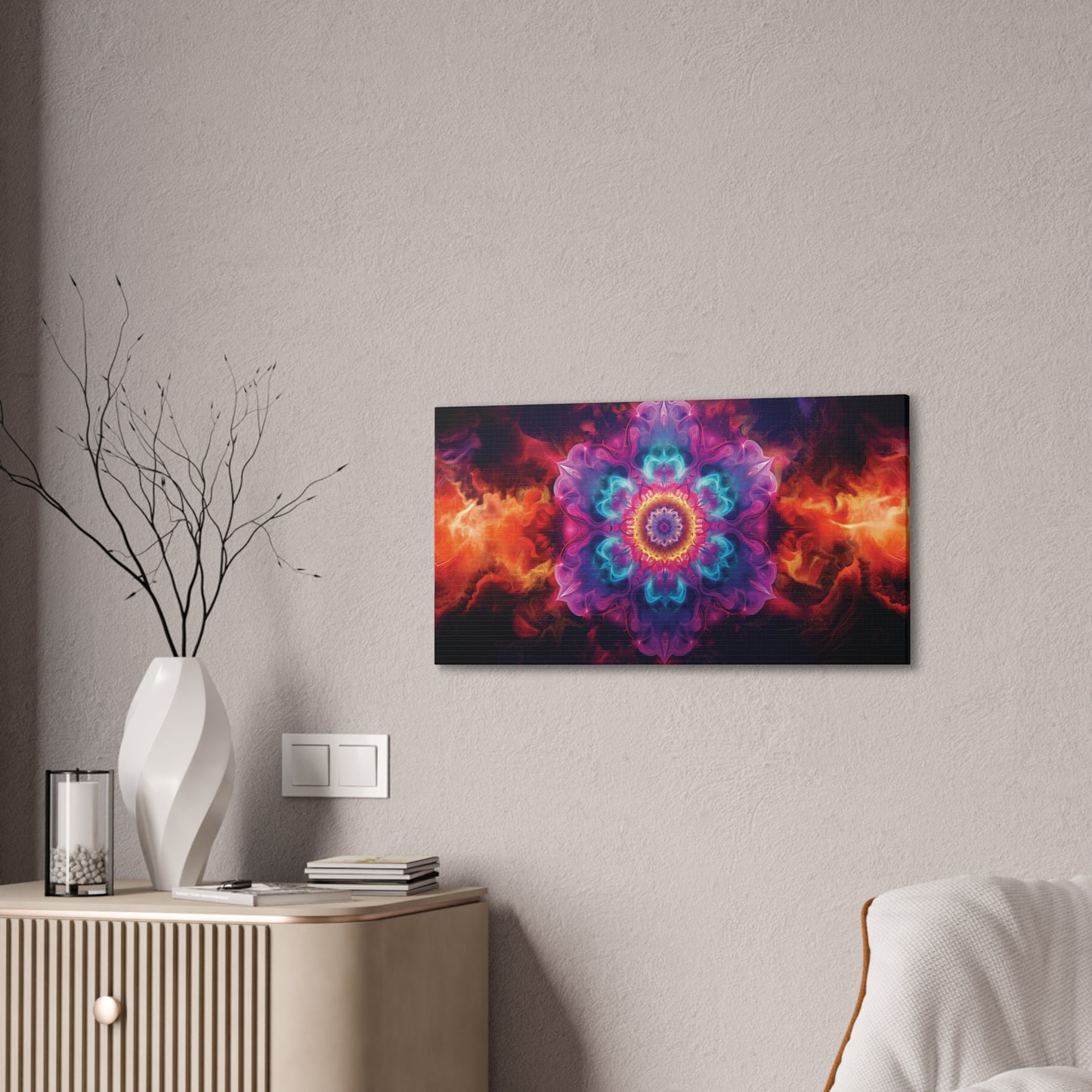 Deep Mandala 1 Canvas Stretched, 0.75"