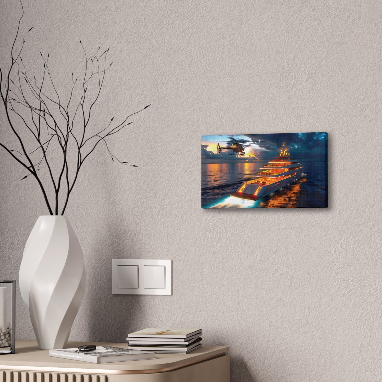 Mega-Yacht Dreams 5 Canvas Stretched, 0.75"