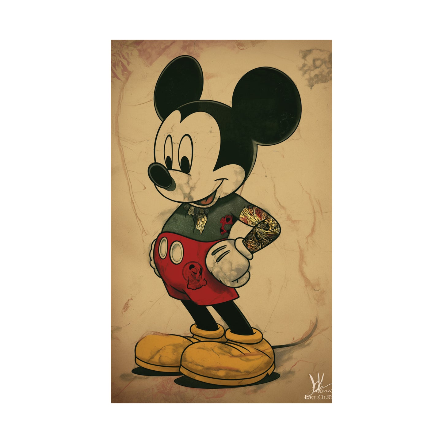 Mick the Mouse 2 Matte Vertical Posters