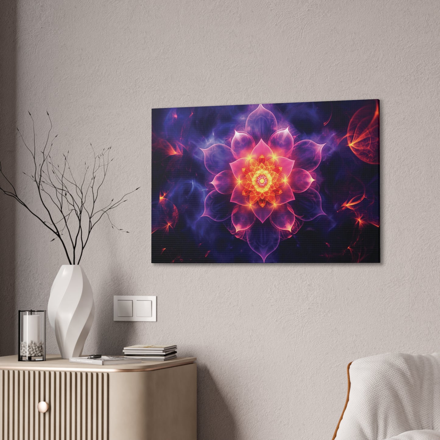 Deep Mandala 10 Canvas Stretched, 0.75"