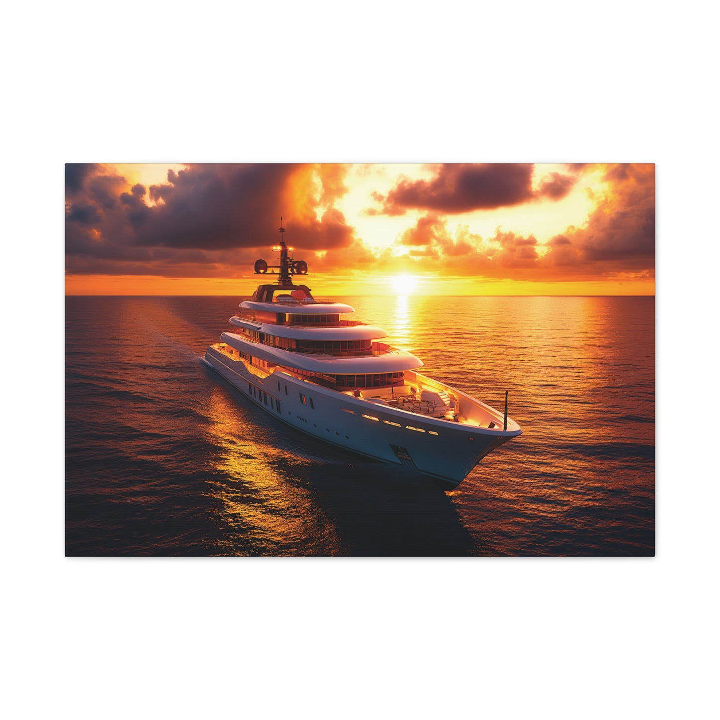 Mega-Yacht Dreams 4 Canvas Stretched, 0.75"