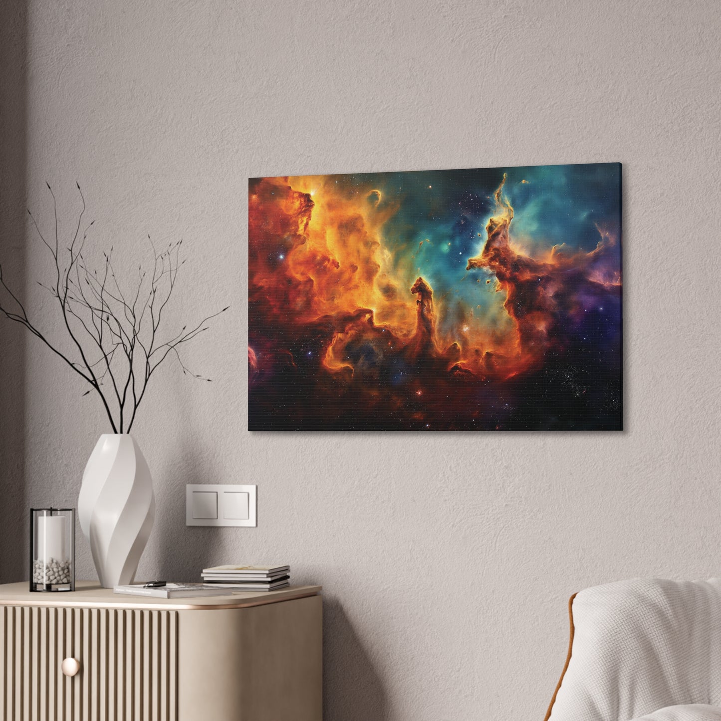 Nebula 1 Canvas Stretched, 0.75"