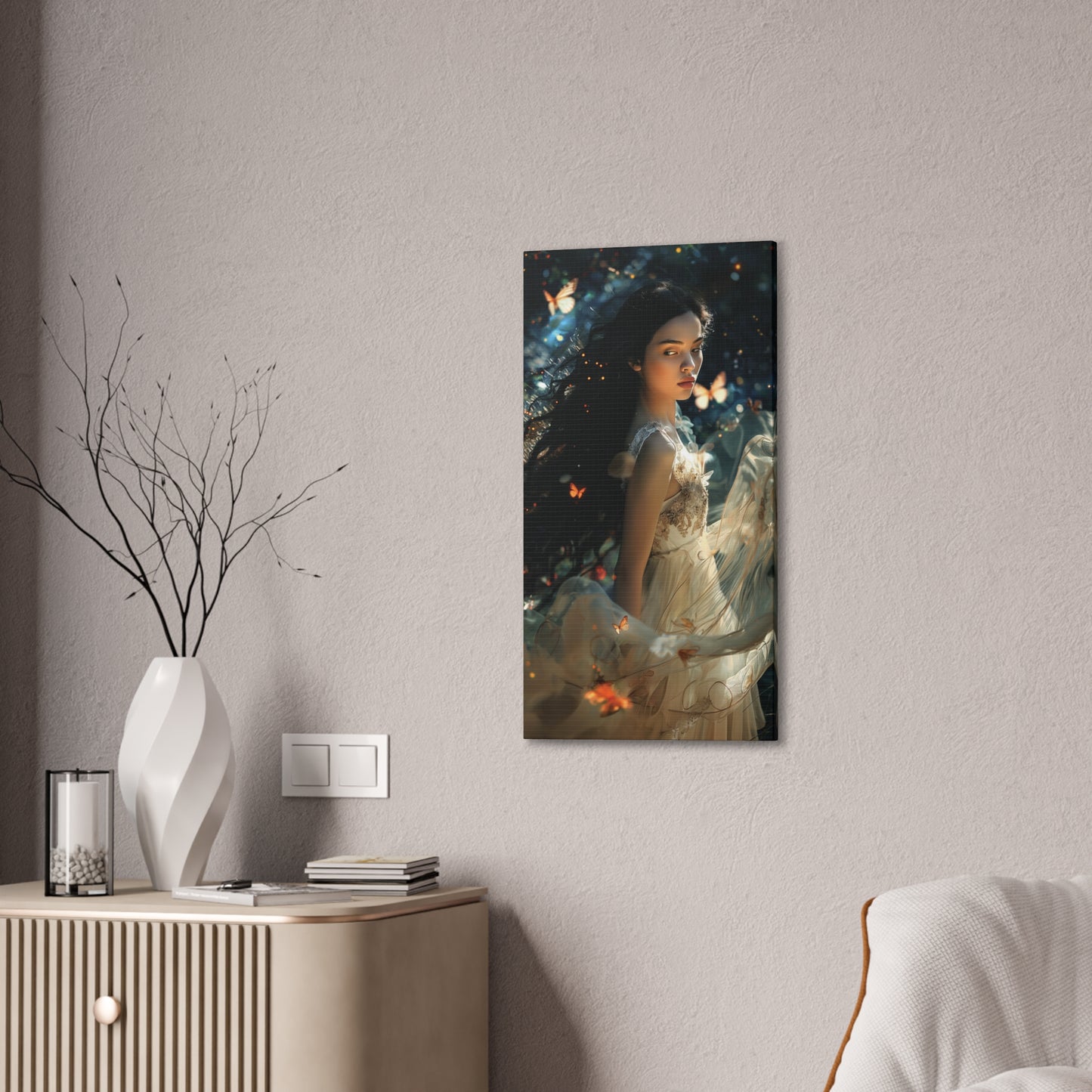 Butterfly Goddess 2 Canvas Stretched, 0.75"