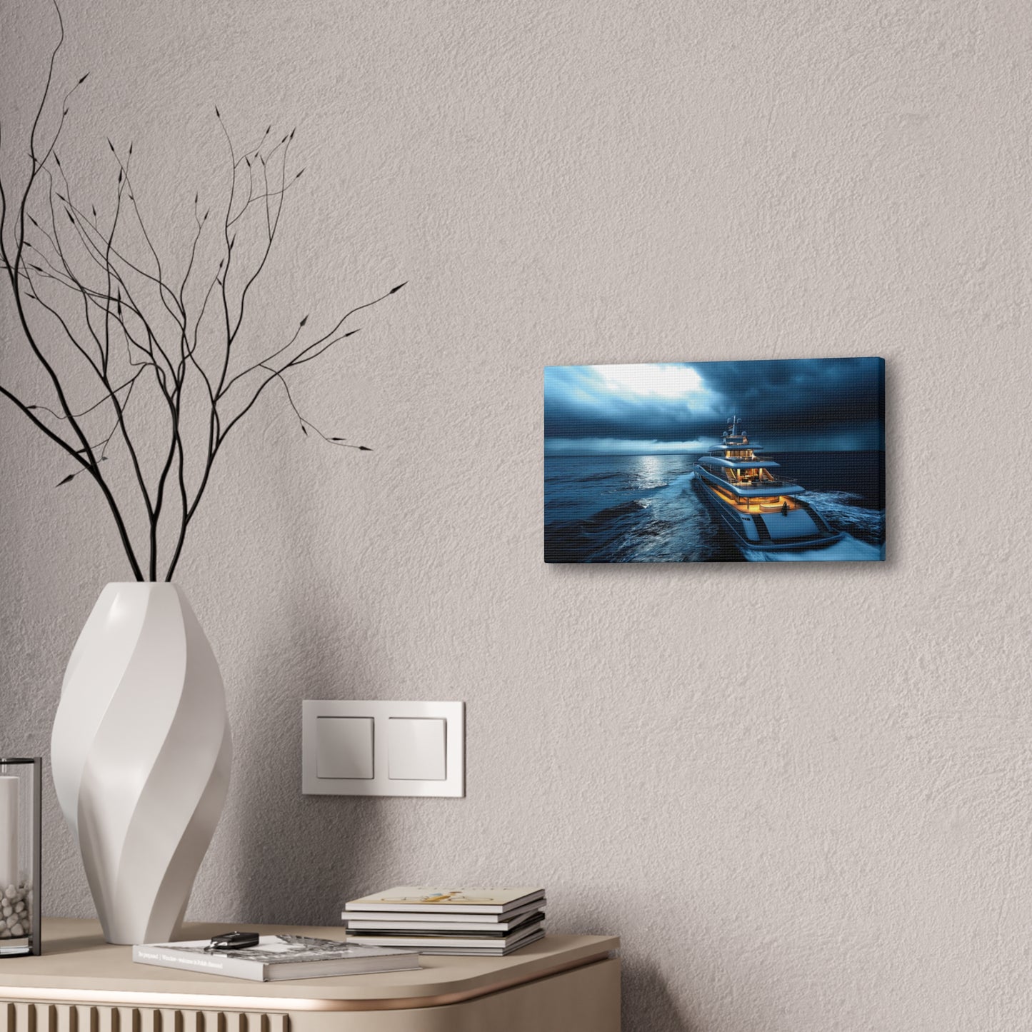 Mega-Yacht Dreams 2 Canvas Stretched, 0.75"