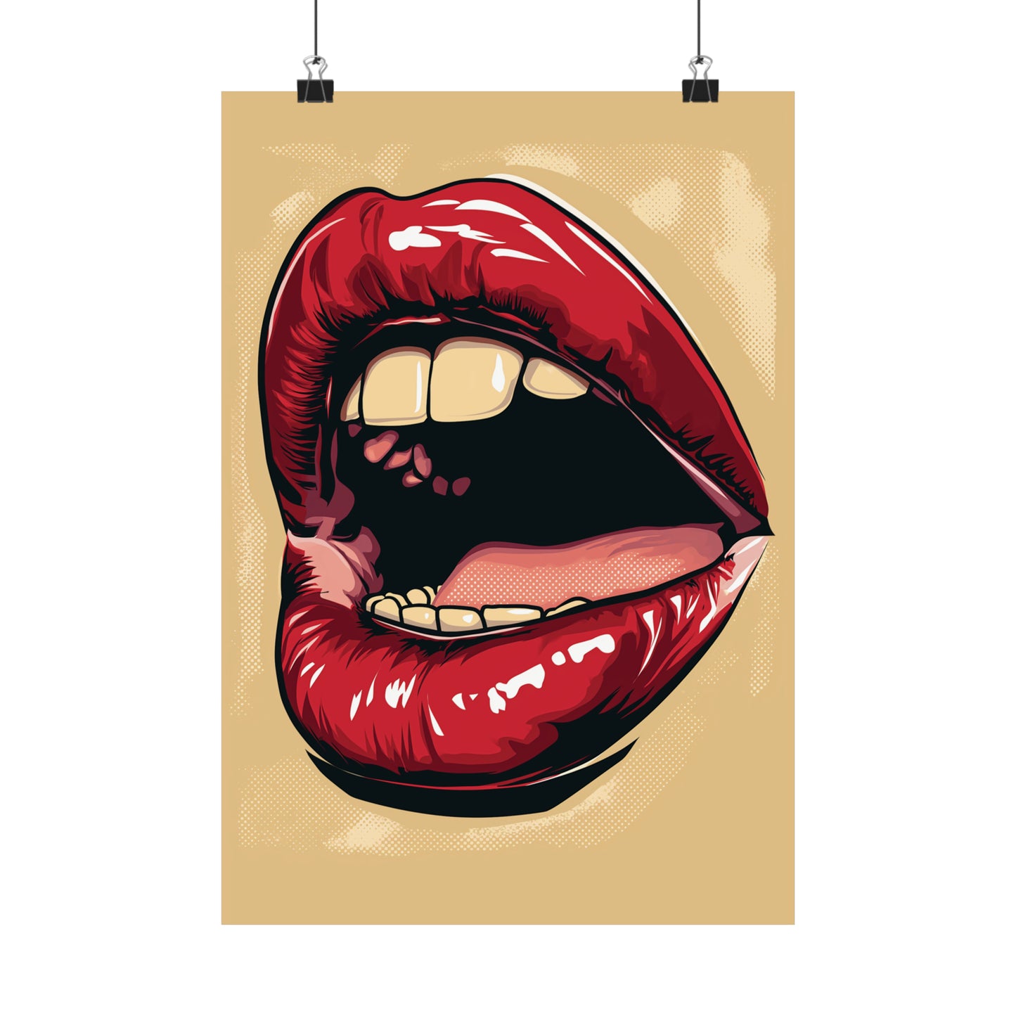 Lips 1 Matte Vertical Posters