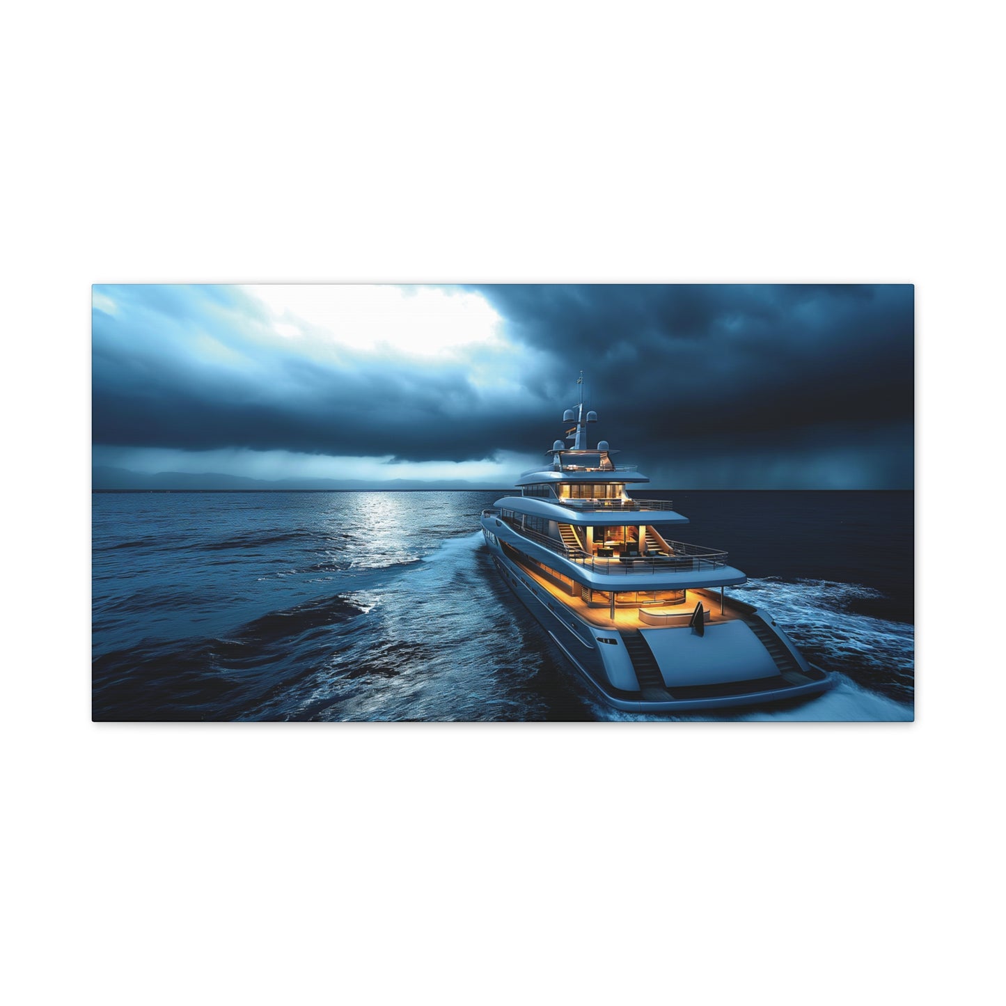 Mega-Yacht Dreams 2 Canvas Stretched, 0.75"
