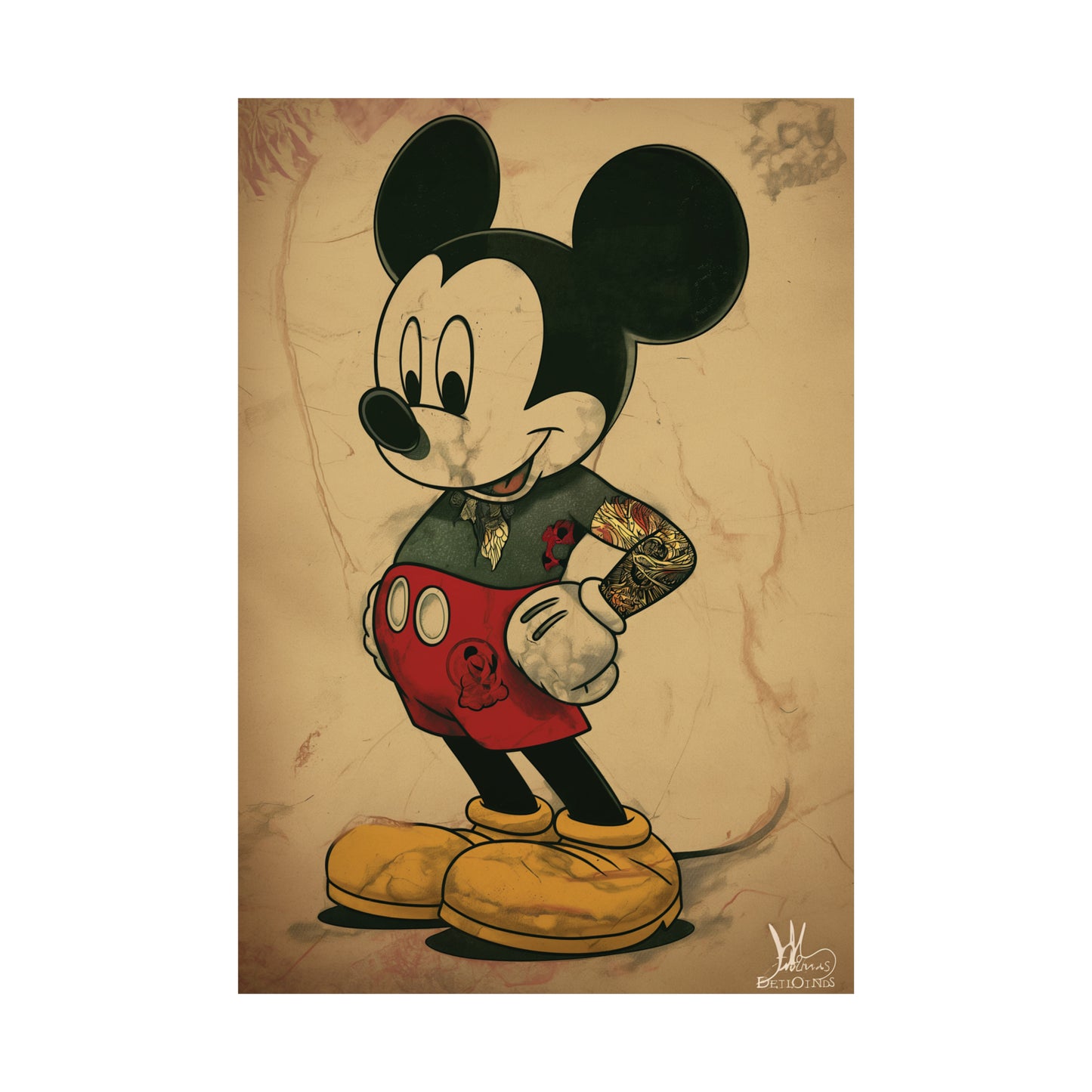 Mick the Mouse 2 Matte Vertical Posters