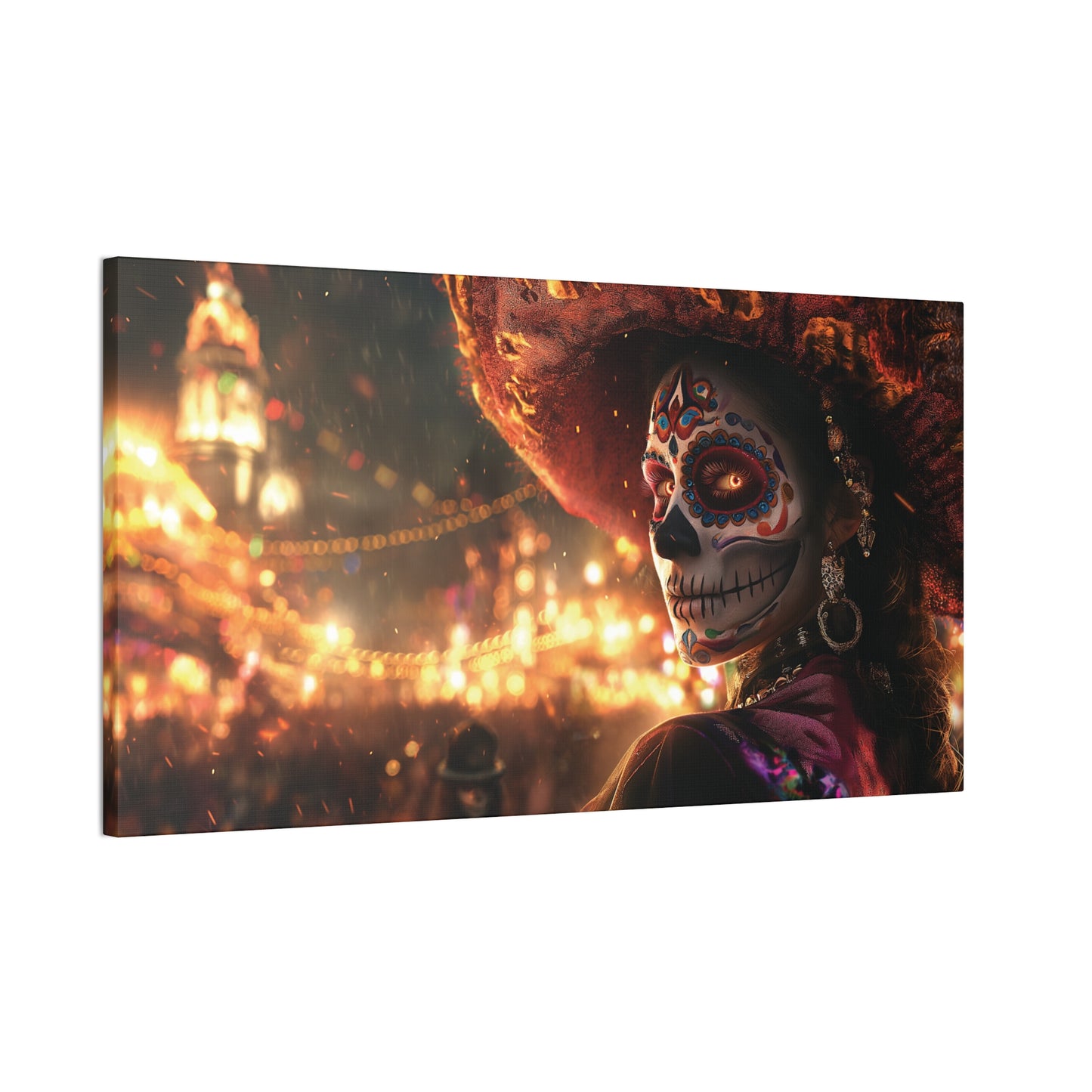 Day of the Dead 14 Canvas Stretched, 0.75"
