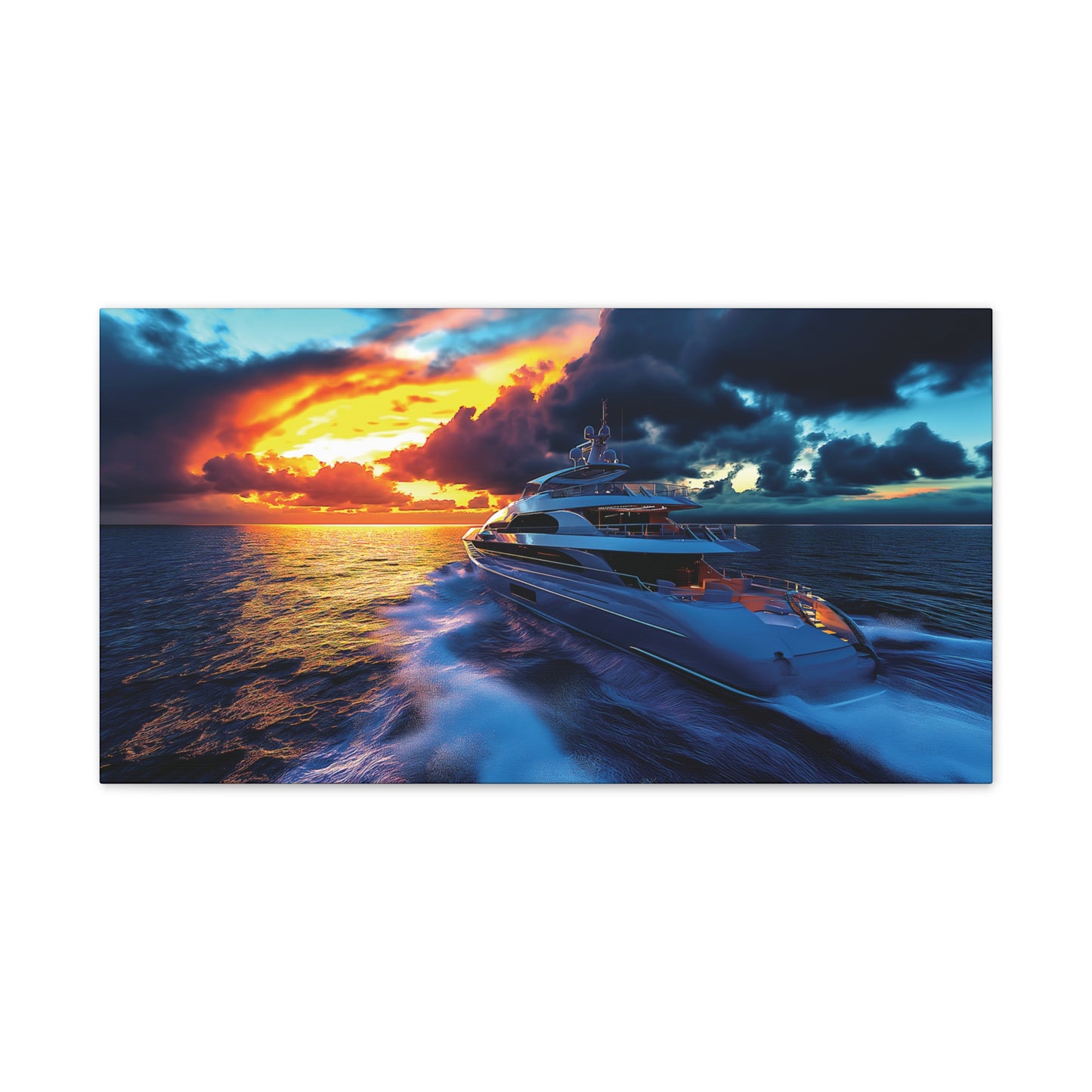 Mega-Yacht Dreams 1 Canvas Stretched, 0.75"